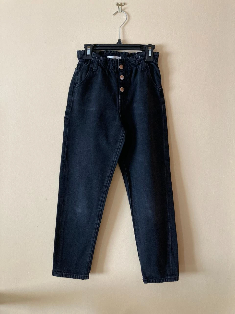 Jean noir Mango fille 9 ans 134cm paperbag